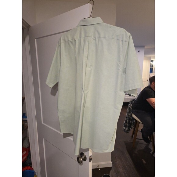 #74 LL Bean Traditional Fit Shirt Men 17.5 Button Up Wrinkle Free Cotton 215174 - Picture 4 of 4